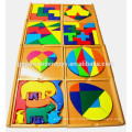 Brinquedos coloridos de madeira brinquedos educacionais pré-escolares blocos-8sets ensino recurso